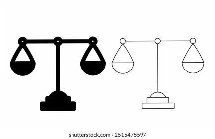 A balance, also known as a balance or balance, is a basic instrument used to measure the mass of an object. Based on the principle of balance, two pans or platforms. Whitebackground