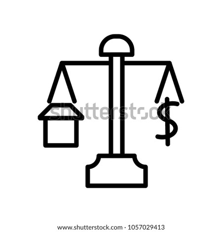 balance lawyer icon vector