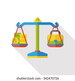 Balance level flat icon