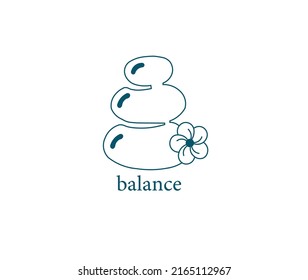 Balance Of Life Icon Set Vector Illustration 