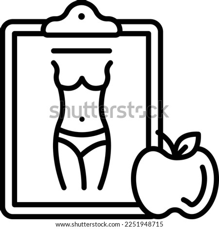 Balance Lifestyle Lounge concept, Dietitians or Nutritionist vector line icon design, beauty and personal care symbol, cosmetic dermatology sign, body aesthetics stock illustration