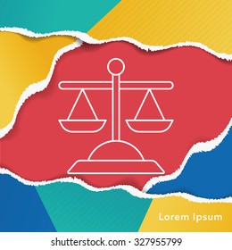 Balance line icon