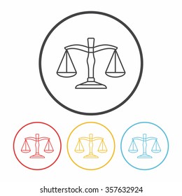 Balance line icon