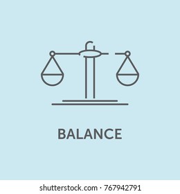 Balance Line Icon