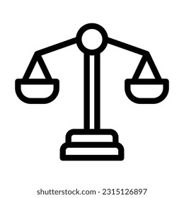 balance line icon illustration vector graphic
