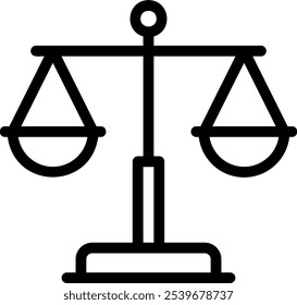 balance line icon illustration vector