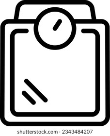 Balance Line Icon - Single Icon, Vector