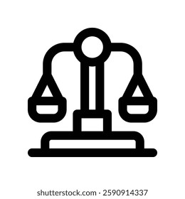 balance line icon. vector icon for your website, mobile, presentation, and logo design.