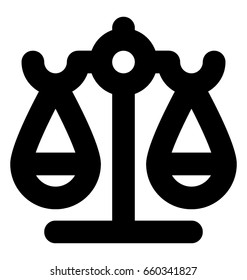 Balance Line Vector Icon