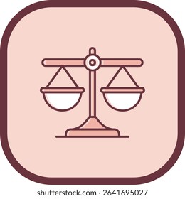 Balance Line vector Icon Design