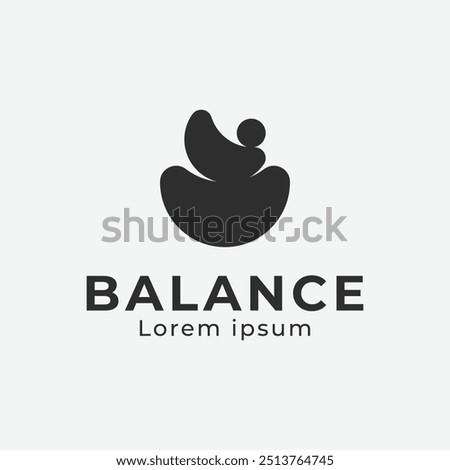 balance logo an abstract image design, spa logo.