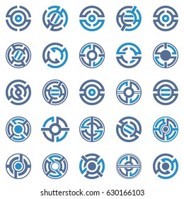 Balance logo. Circle logo template. Abstract company symbol.