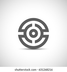 Balance logo. Round connection logo. Circle logo template. Design element. 