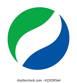 balance logo vector. ball logo.