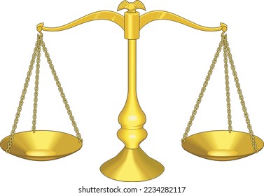 Ilustración de vectores de escala de medición de balance