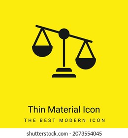 Icono de material amarillo brillante mínimo
