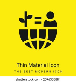 Balance minimal bright yellow material icon