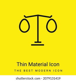 Balance minimal bright yellow material icon
