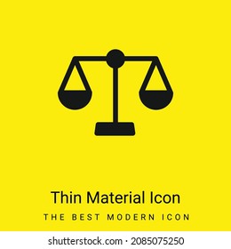 Balance minimal bright yellow material icon