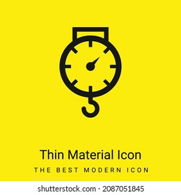 Balance minimal bright yellow material icon