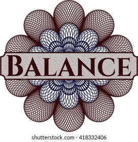 Balance money style rosette