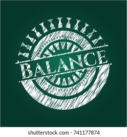 Balance on blackboard
