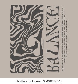 BALANCE QUOTES TYPOGRAPHY DESIGN VECTOR FOR TSHIRT AND OTHER