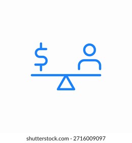 balance resources icon sign vector