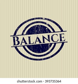 Sello de goma de equilibrio