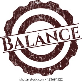 Sello de goma de equilibrio