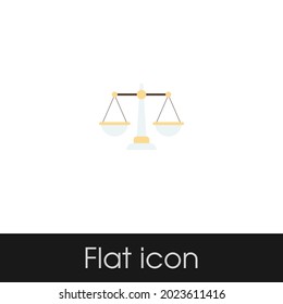 balance scale Flat icon Design Isolated White Background, Eps 10