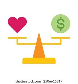 Balanza plana de diseño de iconos para personal y Uso comercial