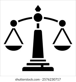 Balance Scale Icon Element For Design