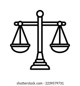 balance scale icon flat trendy popular simple