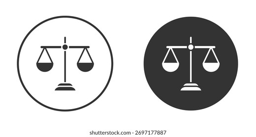 Ilustración de icono de escala de balance. Gráficos de Vector de píxeles - Vector.
