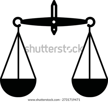 Balance scale icon symbolizing justice, fairness, and the equilibrium of law
