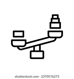 Balance, Scale Icon, Vector Graphics