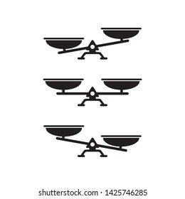 balance scale icon vector illustration