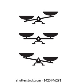 balance scale icon vector illustration