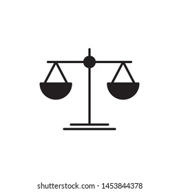 balance scale icon vector illustration