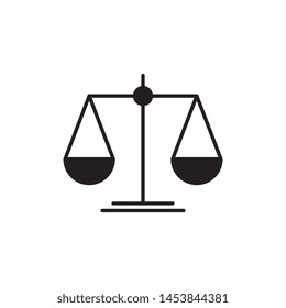 balance scale icon vector illustration