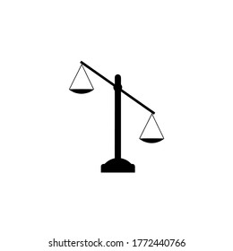 balance scale icon vector illustration logo template