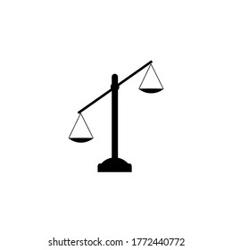 balance scale icon vector illustration logo template