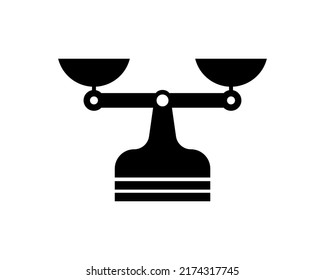Balance scale icon. vector illustration 