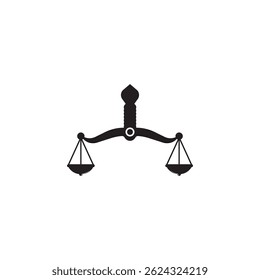 Balance scale icon vector illustration design