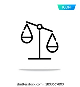 Vector de icono de balanceo aislado en fondo blanco.
