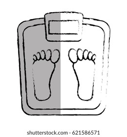 balance scale isolated icon
