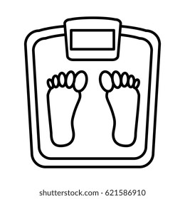 balance scale isolated icon