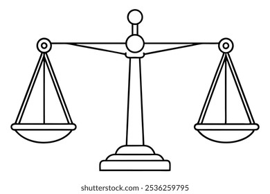 Balance scale line art inspiration for unique logo and branding designs (3)