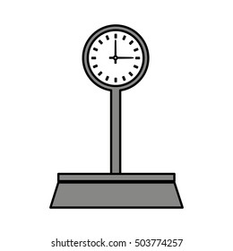 balance scale measure weight vector illustration design